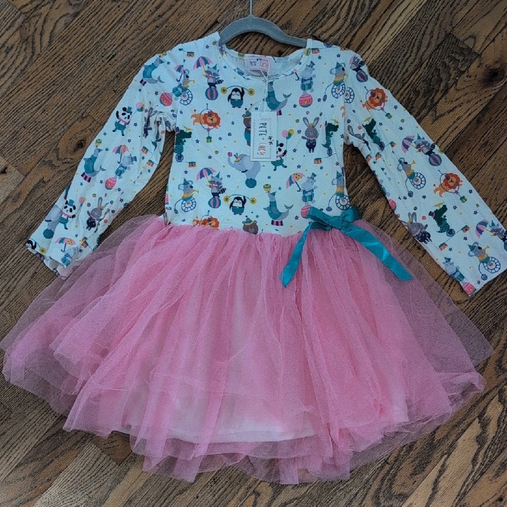 Pink Tulle Kids Dress